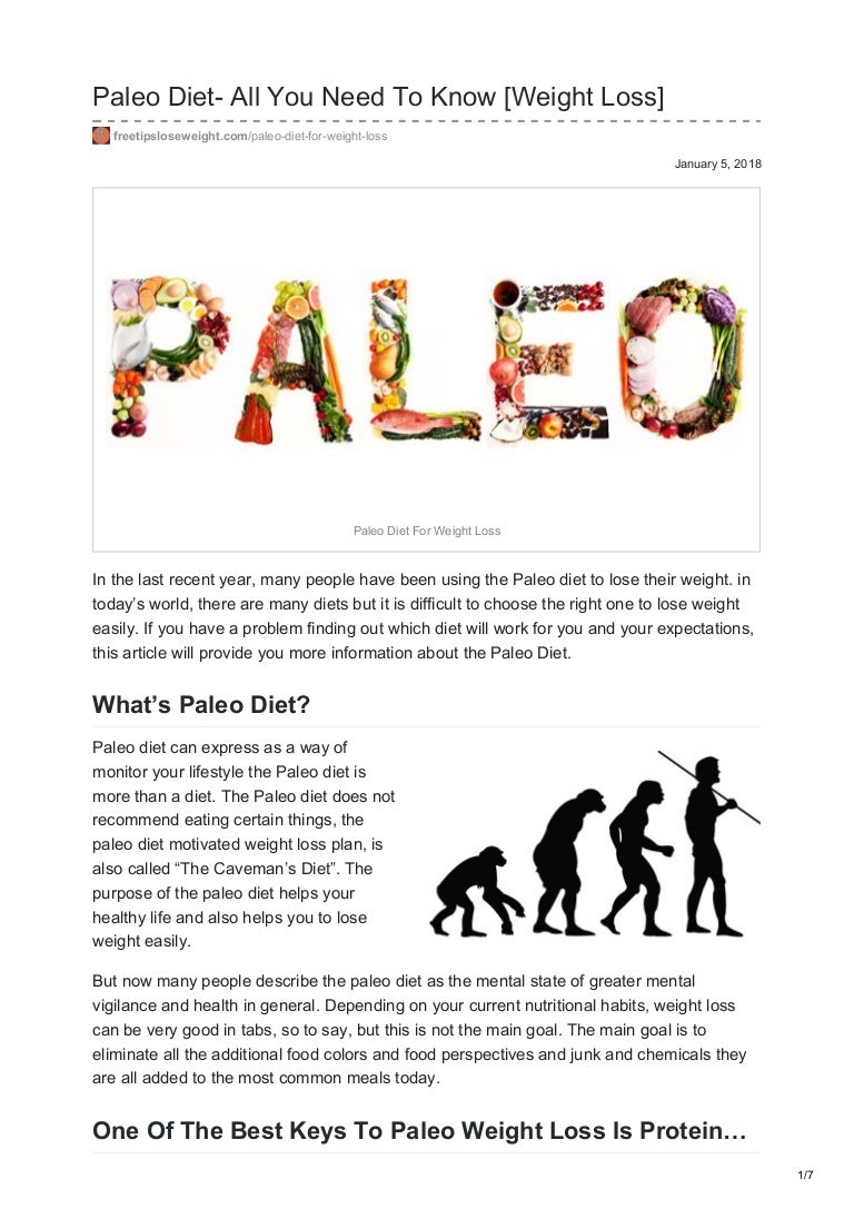 Can i lose weight on paleo